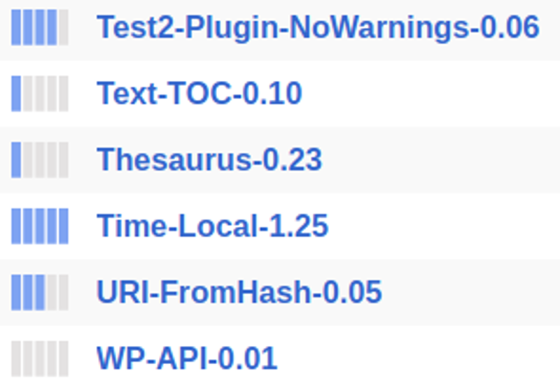 CPAN River example from MetaCPAN